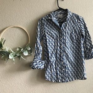 J. Crew Seahorse Button Up